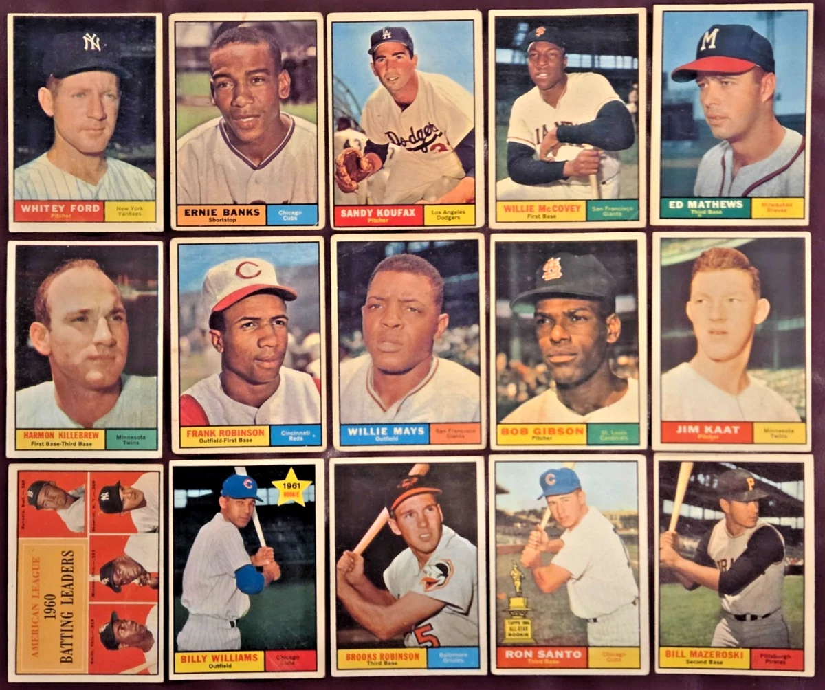 Topps Bob Gibson Baseball 1961 Season Sports Trading Cards 
