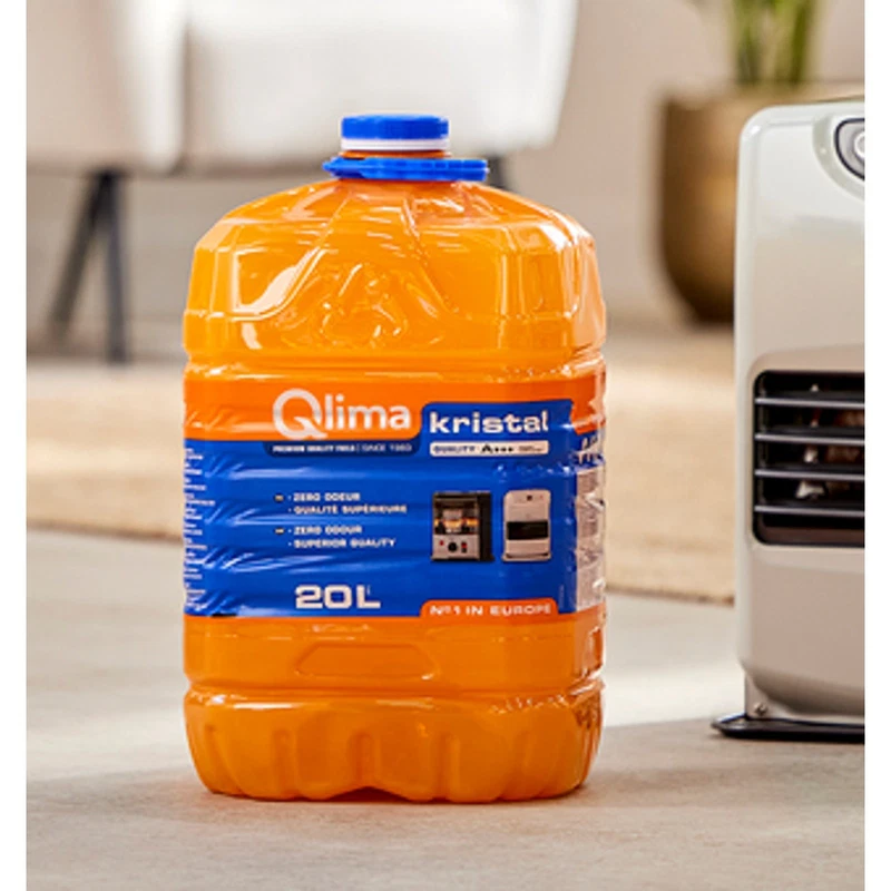 Combustibile Liquido Stufe QLIMA Kristal 20 Litri Paraffina Inodore Tanica A+++, fotografia 8 di 9