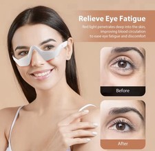 Eye EMS Massager Red Light Therapy Eye Relaxation Dark Circles Removal Machine, 