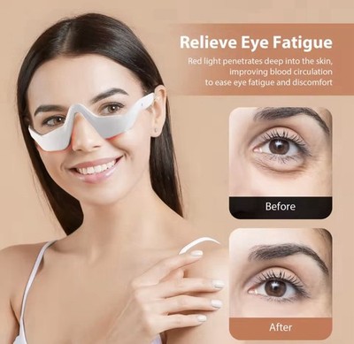 Eye EMS Massager Red Light Therapy Eye Relaxation Dark Circles Removal Machine,`