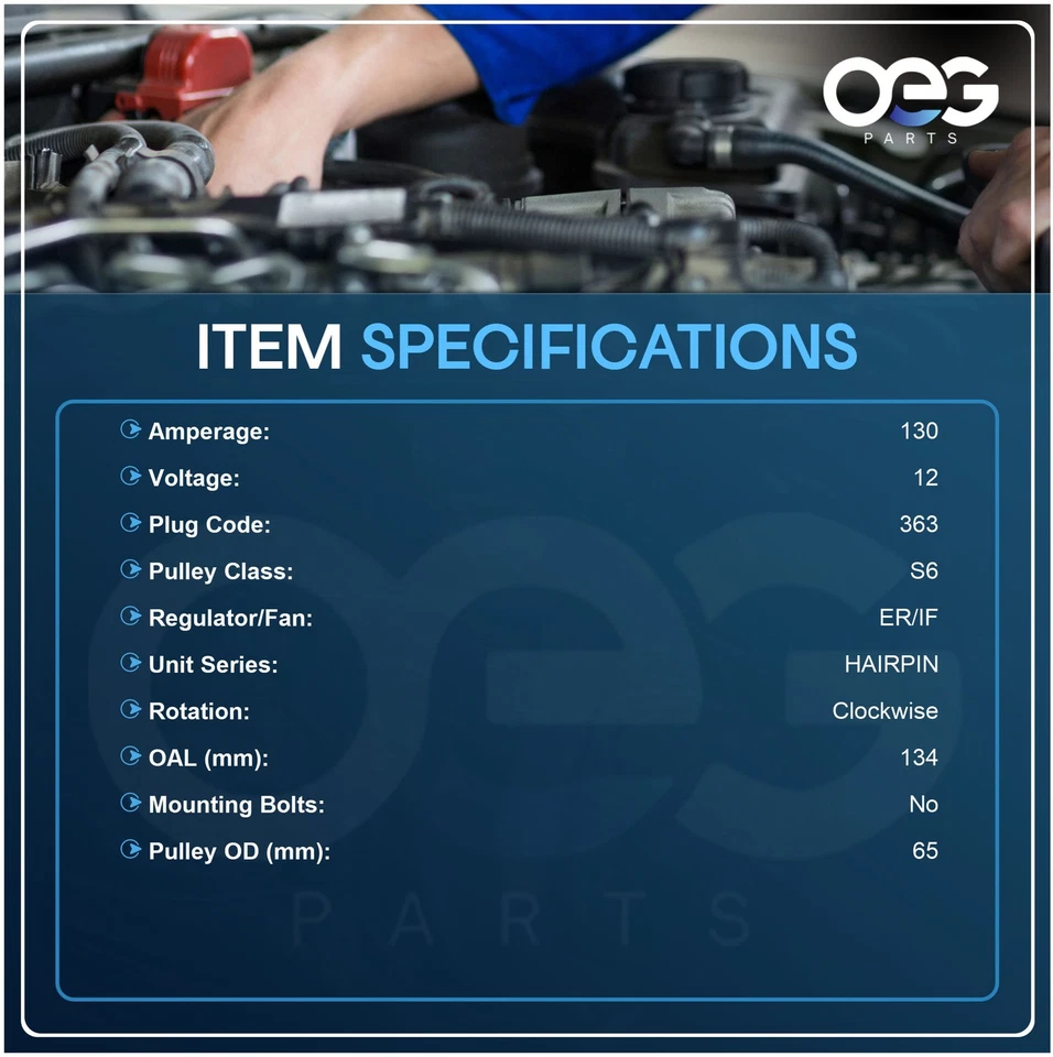 Alternador Nuevo Para Chrysler Intrepid V6 3.5L 02-04 421000-0120 421000-0121 12382 Foto 3 de 4