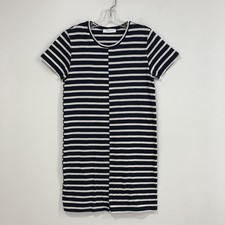 Everlane Navy White Striped Short Sleeve T-Shirt Dress Size XS