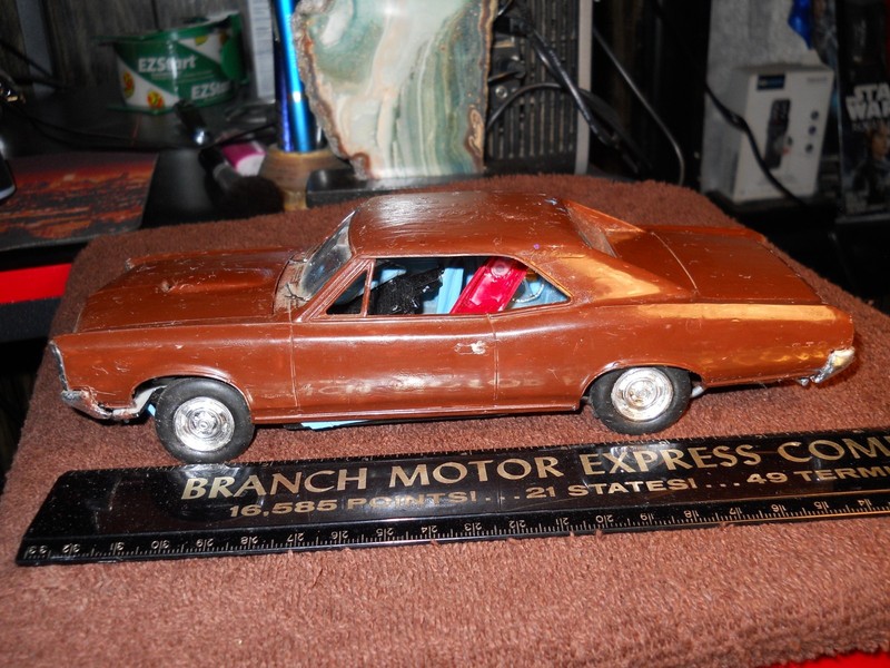 Vintage AMT 1:25 '67 Pontiac GTO, 'Amatuer Built/painted Model Car"As Is",!!