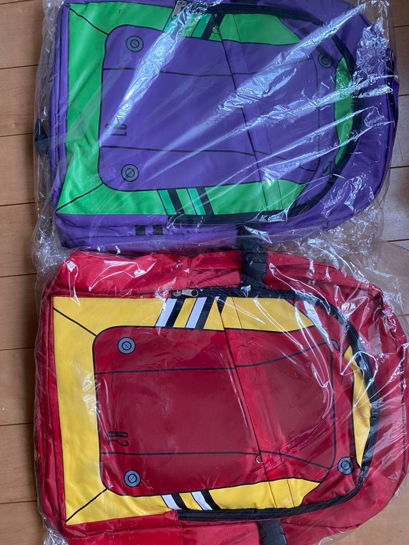 Evangelion Anime Backpack Set Unit-01 and Unit-02 Character Design