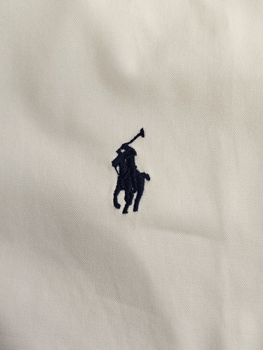 Vintage Polo Ralph Lauren White Dress Shirt Men's 17 32/33 Cotton Long Sleeve - Picture 8 of 9