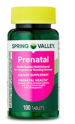 Spring Valley Prenatal Multivitamin Multimineral 100 Tablets