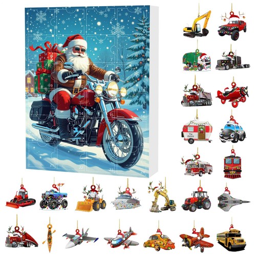 Christmas Advent Calendar Countdown 2D Hanging Pendant 24 Days Surprise Box - Bild 12 von 13