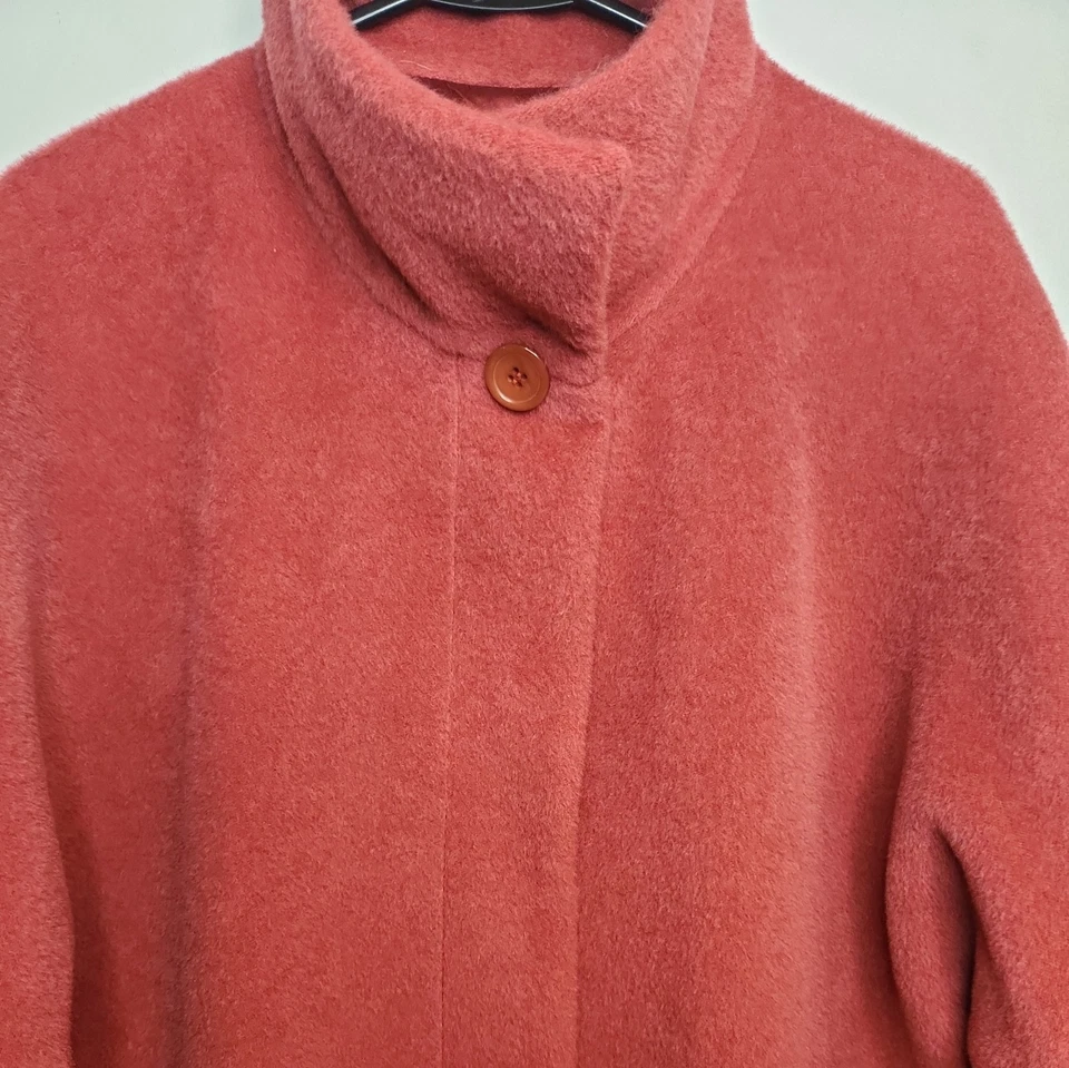 Abrigo largo rojo Hilary Radley para mujer talla 12 Suri mezcla de alpaca/lana  Foto 4 de 4