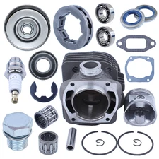 50mm Cylinder Piston Bearing Clutch Drum Kit For Huaqvarna 365 362 372 371 Saw