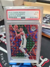2019 PANINI MOSAIC GIANNIS.ANTETOKOUNMPO REACTIVE BLUE PSA 9 MINT 🔥