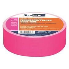 Shurtape Duct Tape, Pink, 60-1/8 yd L, 1
