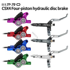 Iiipro Mtb Bike 4 Piston Hydraulic Disc Brake Lever Set Brake Caliper 8501550mm
