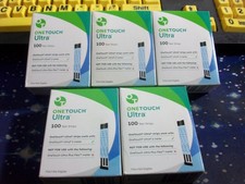 100 STRISCE REATTIVE ONE TOUCH ULTRA 1 SCATOLA DA 100, SHORT SCAD 4-30-26, SCATOLA BUONA SIGILLATA