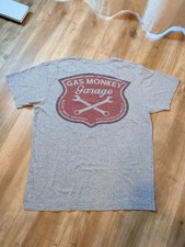 Camiseta Gas Monkey Garage para hombre mediana (20x25) - gris - sangre, sudor y cervezas