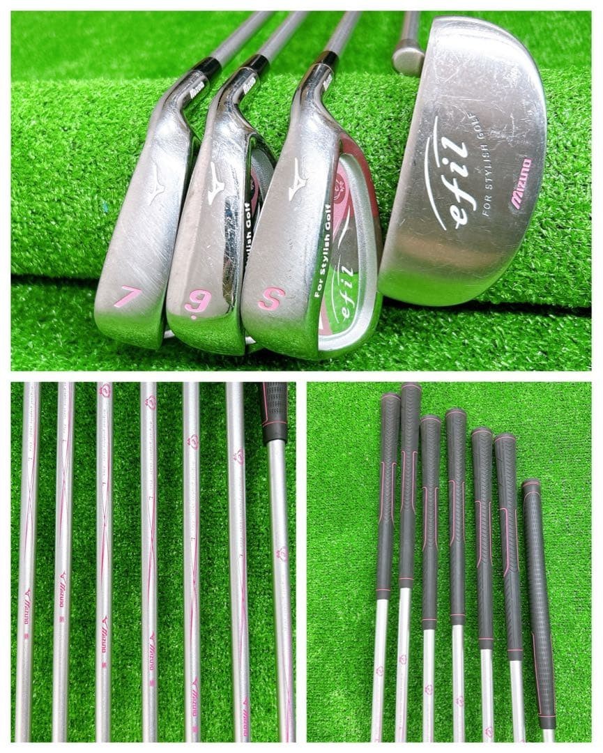 Ladies MIZUNO efil Club Set 1W 4W HY 7i 9i Sw PT 7pc RH Women Golf