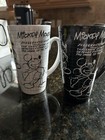 2- Disney Mickey Mouse Sketchbook White And Black Travel Mugs Ceramic with/ Lids — photo 1