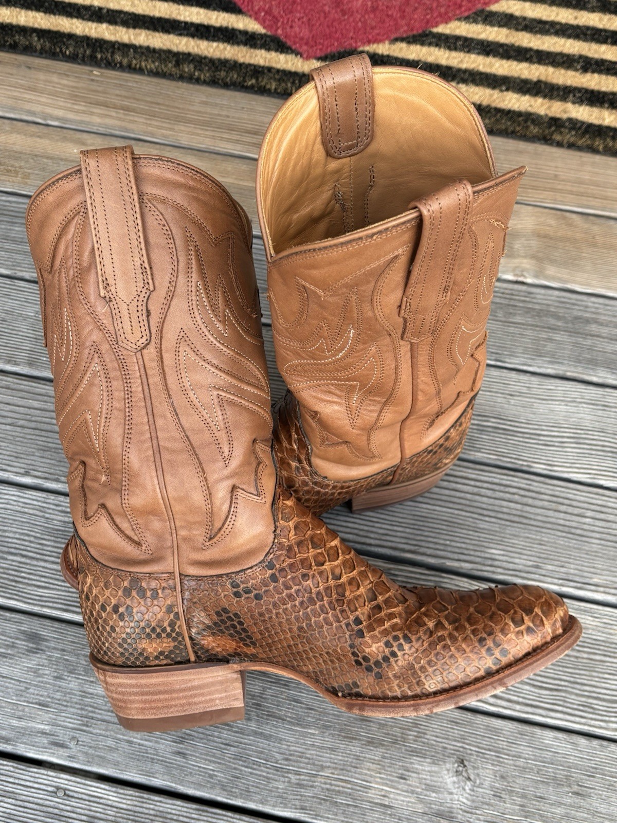 Tecovas THE BARTON Python Limited Edition 9 D In … - image 8