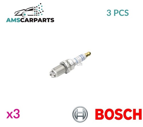 ENGINE SPARK PLUG SET PLUGS 0 242 229 648 BOSCH 3PCS NEW OE REPLACEMENT