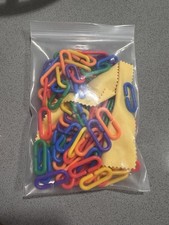 100 Pcs Parrot Toy C-clip Toy Bird Plastic C-link