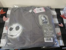 The Nightmare Before Christmas Women's Character Full-Zip Hoodie Medium Grey