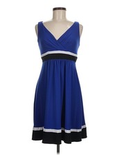 Chaps Women Blue Casual Dress M