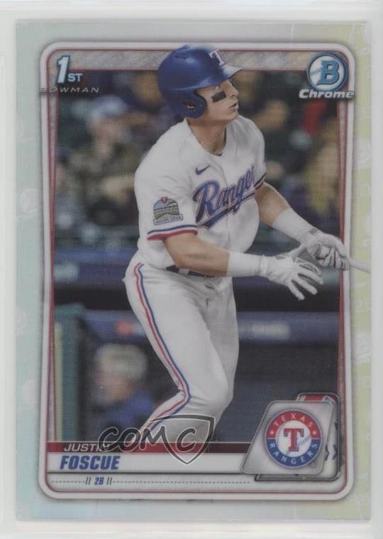 2020 Bowman Draft Chrome Refractor Justin Foscue #BD-124 qx7