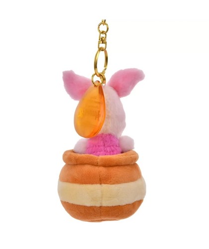 Japan Tokyo Disney Store Piglet Plush Keychain HONEY DAY - Picture 3 of 5