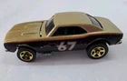 Vintage 1982 Hot Wheels 1967 Camaro Gold And Black Mattel Diecast Car RARE