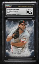 2015 Topps Triple Threads Onyx 42/50 Madison Bumgarner #9 CSG 9.5 Mint Plus 0h1g