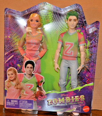 Addison Cheerleader and Zed Football Player Zombies 2-Pack 12'' Doll HFJ66 Disney