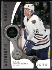 2005-06 SP Game Used #106 Brad Winchester #/999 Rookie Card RC Oilers. rookie card picture