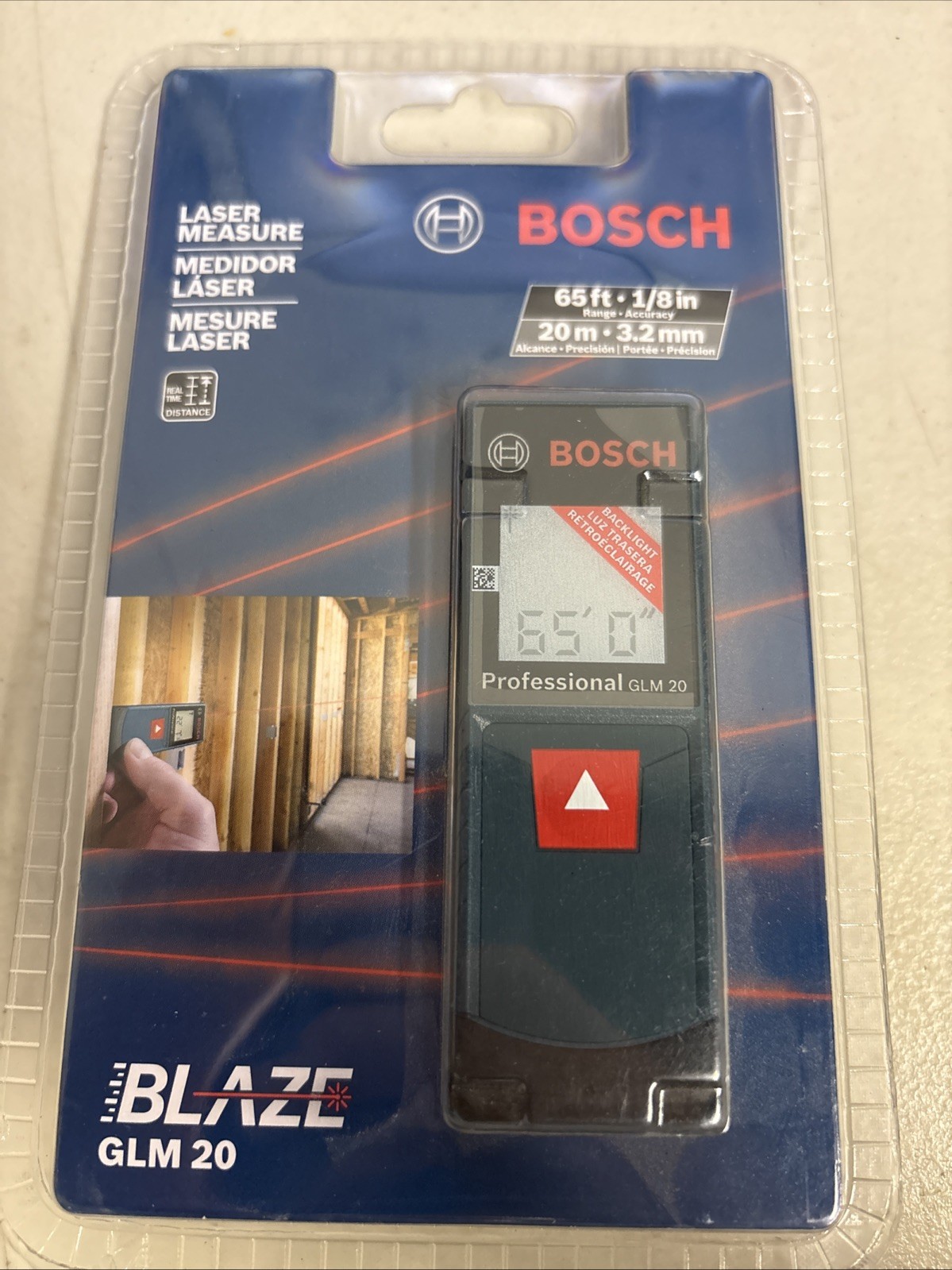 Bosch GLM20 65ft. Laser Distance Measurer