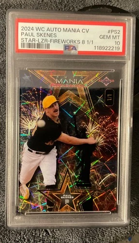 2024 Paul Skenes Rookie SP 1/1 !!! 🔥 Star Lazer Fireworks !! PSA 10