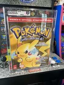 1999 Nintendo Game Boy Pokemon Yellow Prima Strategy Guide Graded VGA 85+ NM+