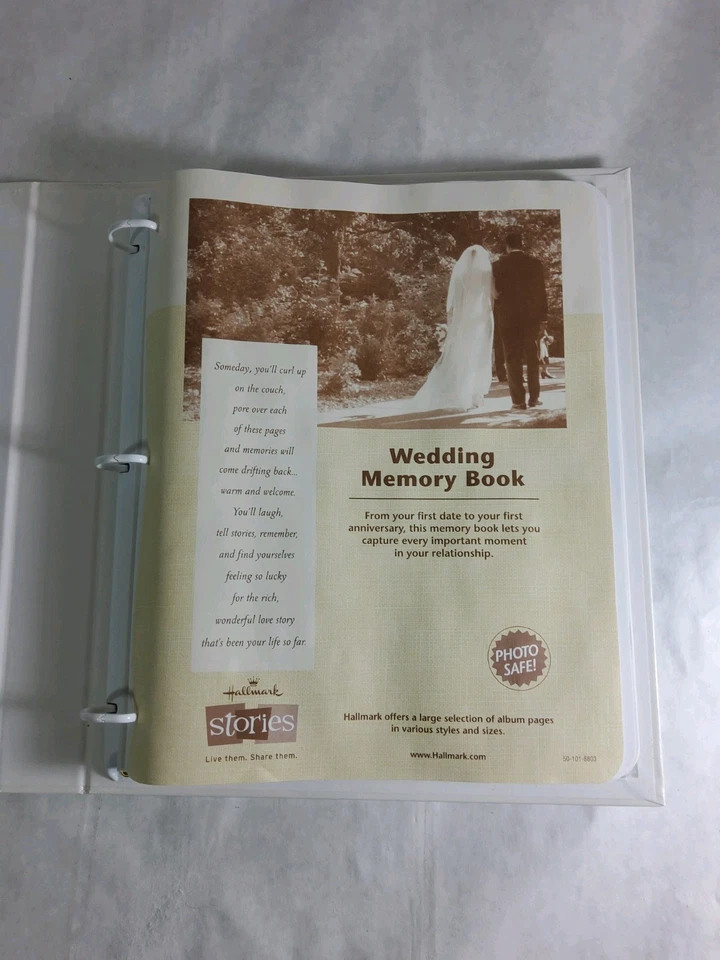 Álbum de fotos Hallmark Weeding Keepsake libro de memoria 11,5 pulgadas x 10 pulgadas nuevo caja abierta Foto 2 de 4