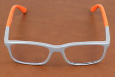 Ray-Ban RB1621 3930 Gray Orange Rectangle Kids Eyeglasses Frames 47-15-130