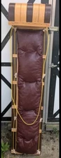 Vintage Toboggan 68x15 With Red Pad Sled Wood Bob Sled Made In Canada 95 Maple