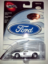 Hot Wheels Ford GT-40 - White #1/4 - Limited Edition 1/15,000 Diecast NEW Car