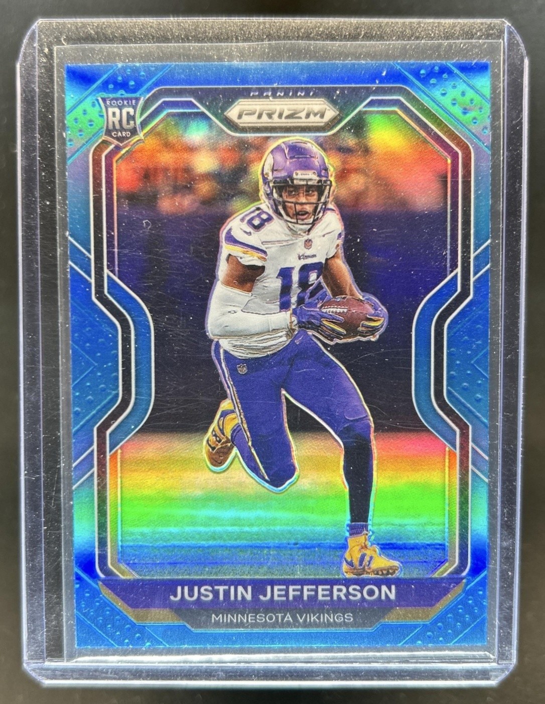 2020 Panini Prizm Justin Jefferson RC Light Blue Rookie #398 Vikings