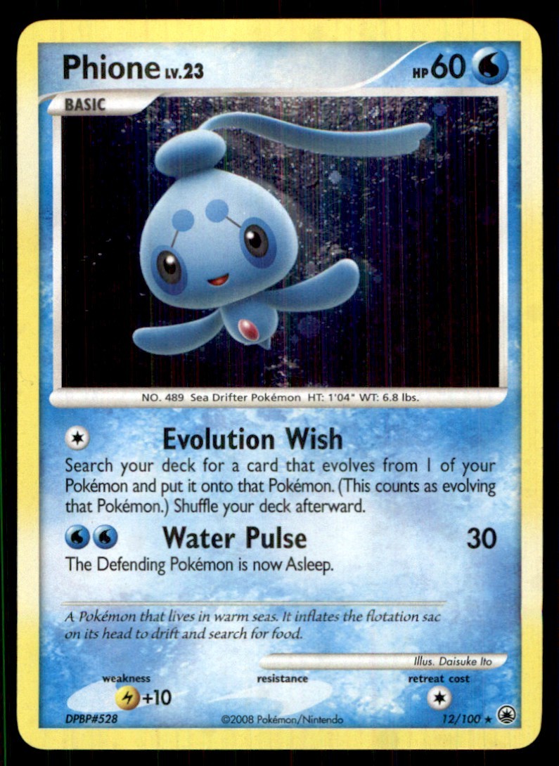 2008 Diamond & Pearl - Majestic Dawn Phione Basic/Rare Holo #12
