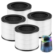 4 Pack MSB5 Filter Compatible with Membrane Solutions MSB5 Air Puri-fier, 3-i...