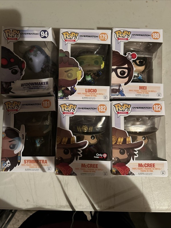 Overwatch Funko Pop Lot. Minor Damage To Boxes :)