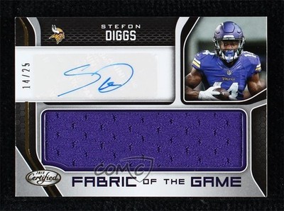2018 Certified Fabric of the Game Signatures 14/25 Stefon Diggs #FGS-SD Auto 1j2