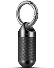 Small Pill Keychain Container, Mini Portable Titanium Keychain Pill Holder, P...