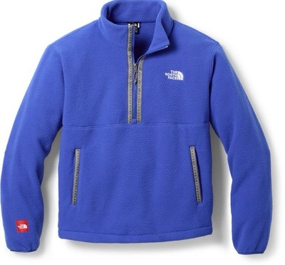 The North Face Red Box Fleeski 1/4 Zip Blue Fleece Pullover Jacket Large NWOT