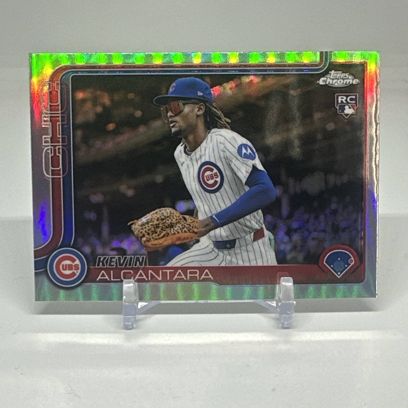 2025 TOPPS CHROME KEVIN ALCANTARA RC IMAGE VARIATION SP NO. 173 CHICAGO CUBS