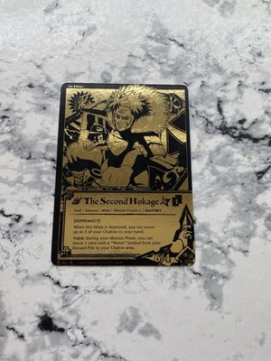 Naruto CCG - The Second Hokage - Black Gold - 822 1st Edition Will