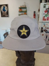 Rockstar Energy Drink Star Logo Grey 5-Panel Adjustable Strapback Hat