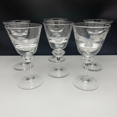 Steuben Glass 5 1/2" Tall STE8 Wafer Stem Claret Cocktail