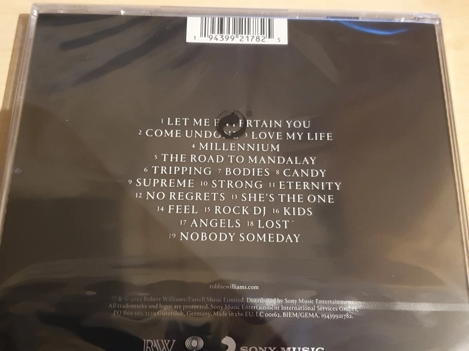ROBBIE WILLIAMS " XXV "CD ALBUM 2022 --NEU & OVP in Folie - Bild 2 von 2